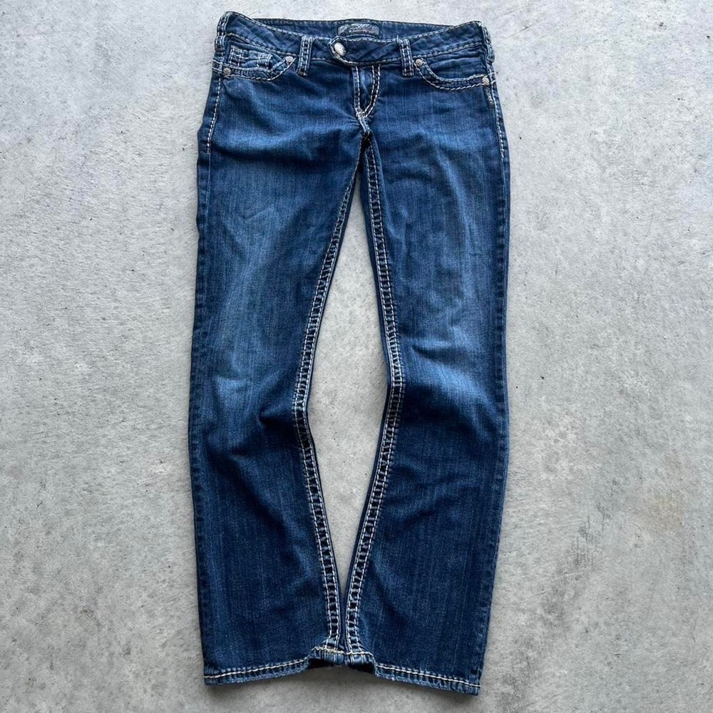 Vintage Silver Flared Jeans Essential